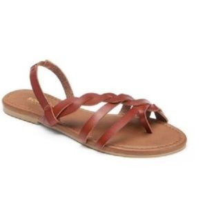 SONOMA Womens Braided Flip Flops Sandals S 5-6 NEW